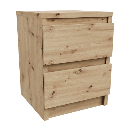 Szafka nocna stolik nocny do sypialni 2 szuflady Dąb Artisan
